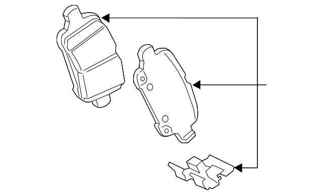 39021615 Деталь REAR PADS