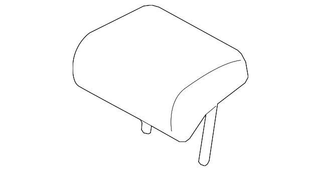 KD45-88-340-02 Деталь HEADREST, CENTER, LEFT
