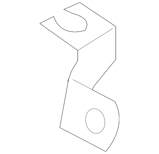 420-611-847-C BRAKE HOSE BRACKET, LEFT