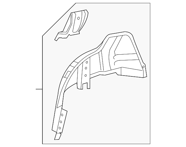 61607-21060 Деталь INNER WHEELHOUSE, RIGHT