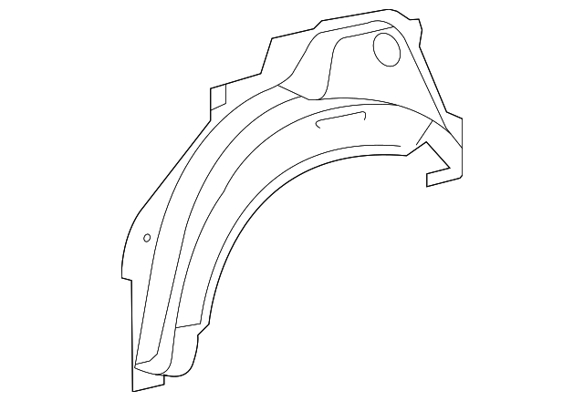 61631-21050 Деталь OUTER WHEELHOUSE, RIGHT
