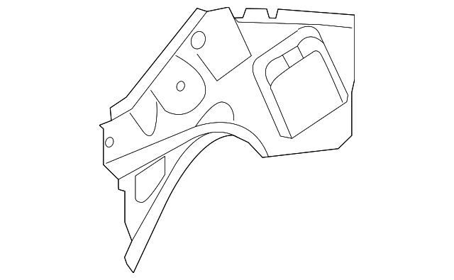 61731-21100 Деталь LOWER PANEL, RIGHT
