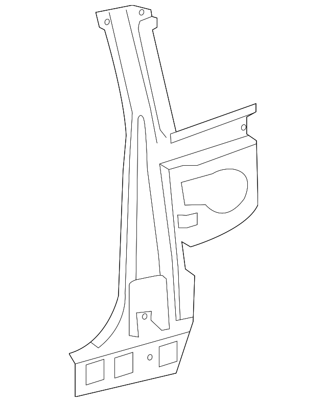 61042-21020 Деталь PILLAR REINF, LEFT