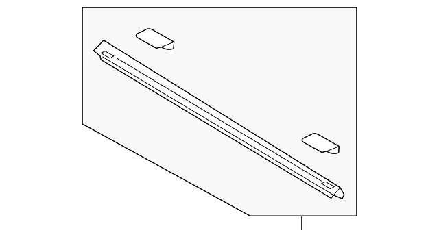 FL3Z-99291A40-BA Деталь UPPER MOLDING, RIGHT
