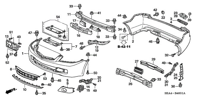 TSX SEDAN BUMPERS (2)