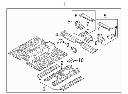 Aveo5 FLOOR & RAILS