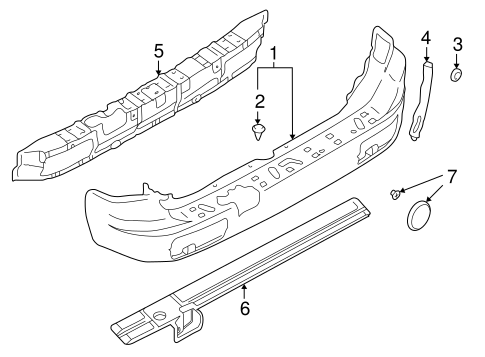 Montero Sport BUMPER & COMPONENTS - REAR