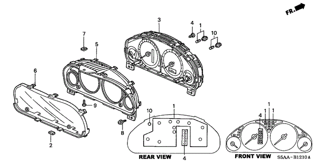 CIVIC SEDAN METER COMPONENTS (NS) (1)