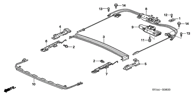INTERIOR / BUMPER/ROOF SLIDE COMPONENTS for 2006 Honda CIVIC COUPE #1