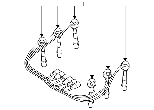 224500W025 Деталь PLUG WIRE SET