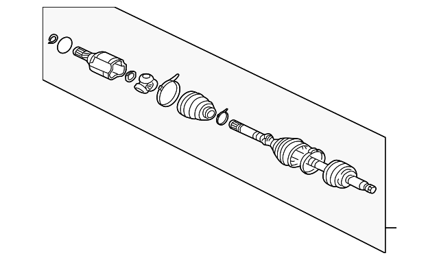 3815A469 Деталь AXLE ASSY, LEFT