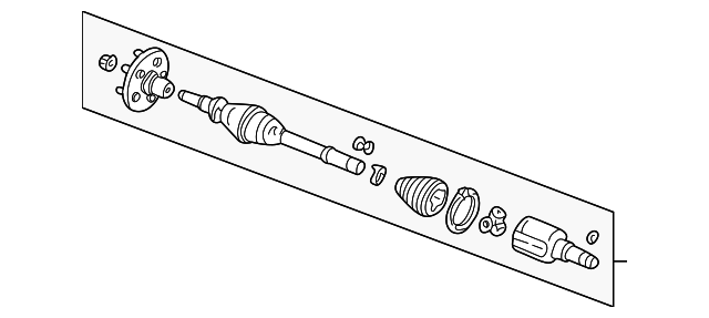 1F00-25-410 Деталь AXLE ASSY, LEFT
