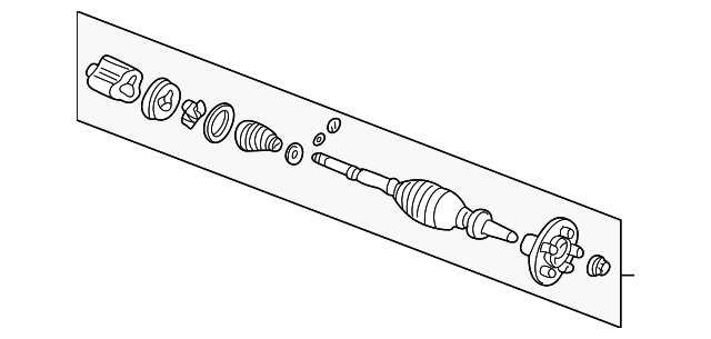 1F0025400 Деталь AXLE ASSY, RIGHT