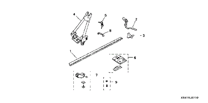 ACCESSORIES/BIKE CARRIER (ROOF MOUNT) for 2007 Honda PILOT #1