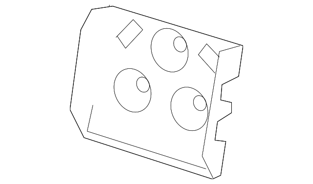 3D0-959-115-B Деталь CONTROL MODULE MOUNT BRACKET