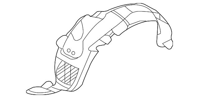 86812-2G000 Деталь FENDER LINER, RIGHT