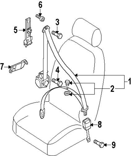 allroad FRONT SEAT BELTS