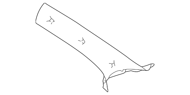 UF30DX9AC Деталь WINDSHIELD PILLAR TRIM, RIGHT