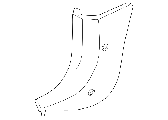 RF85YBPAB Деталь KICK PANEL TRIM, LEFT