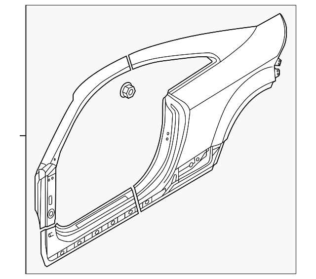 8S8-810-075 Деталь UNISIDE PANEL, LEFT