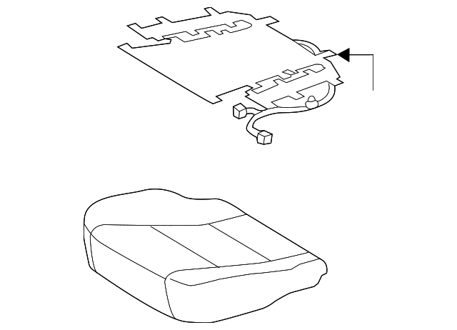 71072-06D21-B3 Деталь CUSHION COVER, LEFT