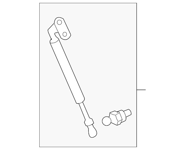 68960-69055 Деталь SUPPORT CYLINDER, LEFT