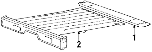 Montero REAR FLOOR & RAILS