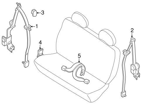 Quest REAR SEAT BELTS 3