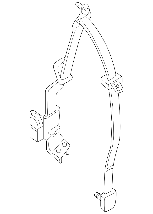 88844-7B025 Деталь BELT & RETRACTOR, RIGHT