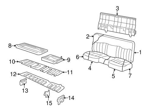 F-150 REAR SEAT COMPONENTS
