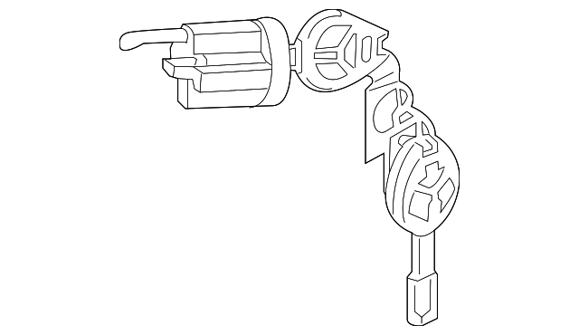 6370B527 IGNITION LOCK CYLINDER