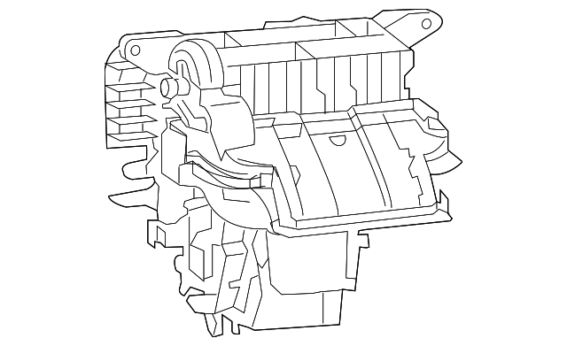 68223036AB Деталь AC & HEATER CASE