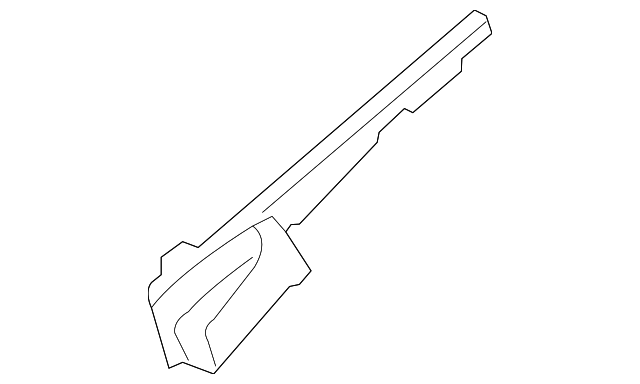 53867-08020 Деталь SEAL TO HOOD SIDE SEAL, LEFT