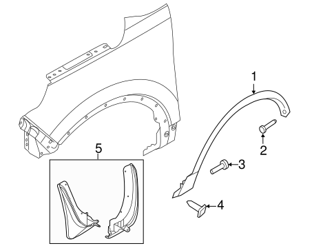Explorer EXTERIOR TRIM - FENDER