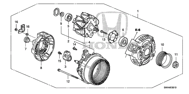 ENGINE/ALTERNATOR (DENSO) for 2009 Honda CR-V #1