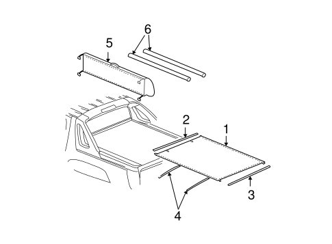 Escalade EXT EXTERIOR TRIM - REAR BODY