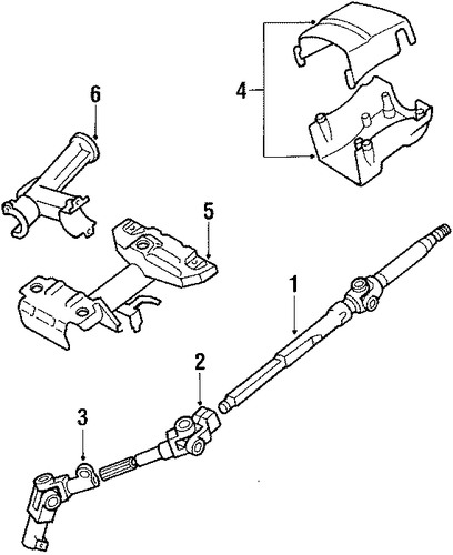 Corolla STEERING COLUMN ASSEMBLY
