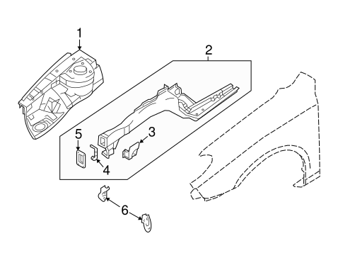 Elantra STRUCTURAL COMPONENTS & RAILS