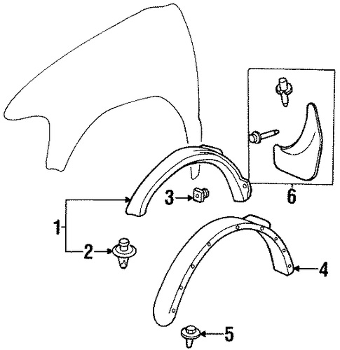 Sportage EXTERIOR TRIM - FENDER