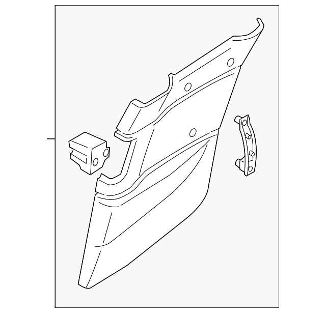 FE0268550G15 Деталь LOWER TRIM PANEL, LEFT