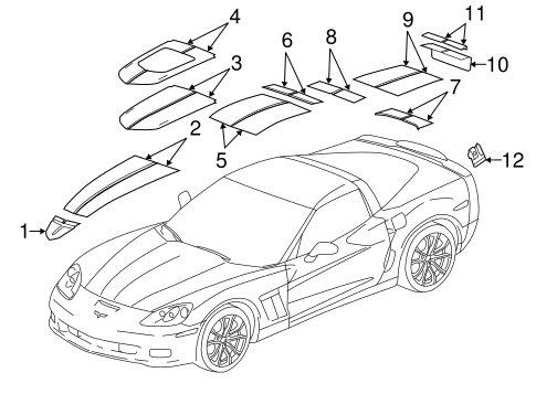 Corvette STRIPE TAPE
