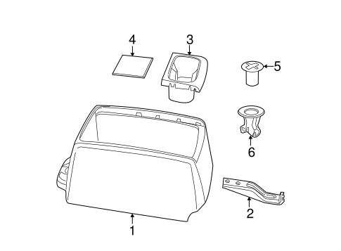 Routan CENTER CONSOLE