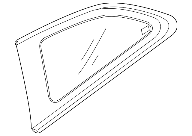 87820-A7220 Деталь QUARTER GLASS, RIGHT