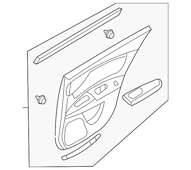 83302-2G2514U DOOR TRIM PANEL, RIGHT