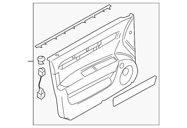 8372085Z70 Деталь DOOR TRIM PANEL, LEFT