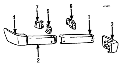 Montero BUMPER ASSEMBLY - REAR
