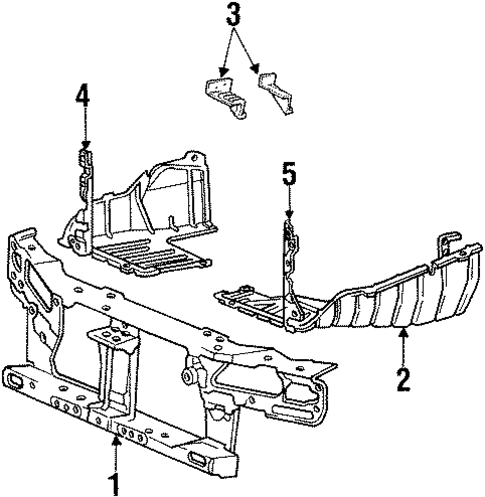 Scoupe RADIATOR SUPPORT