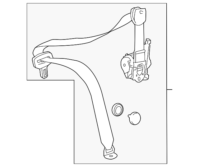 212-860-35-85-7F03 OUTER BELT ASSY, LEFT