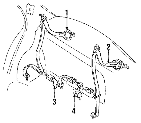 Protege REAR SEAT BELTS