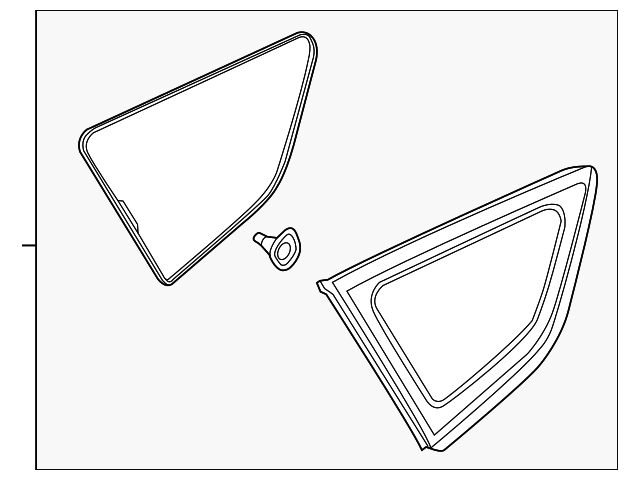 CJ5Z-7829710-A Деталь QTR GLASS, RIGHT